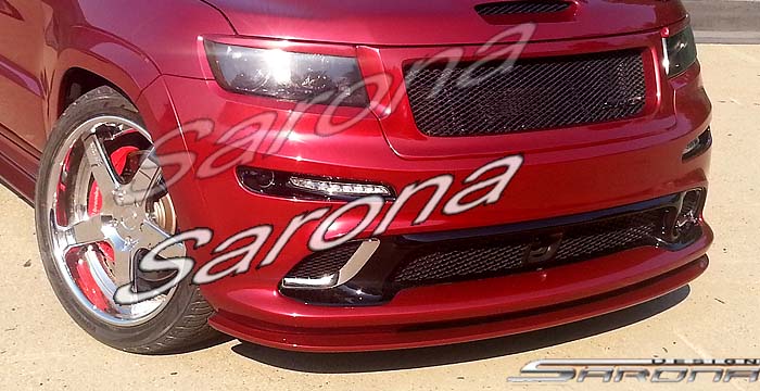 Custom Jeep Grand Cherokee  SUV/SAV/Crossover Front Add-on Lip (2011 - 2016) - $290.00 (Part #JP-001-FA)